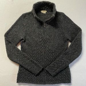 Royal Robbins Women’s Medium Black 1/4 Zip Sweater